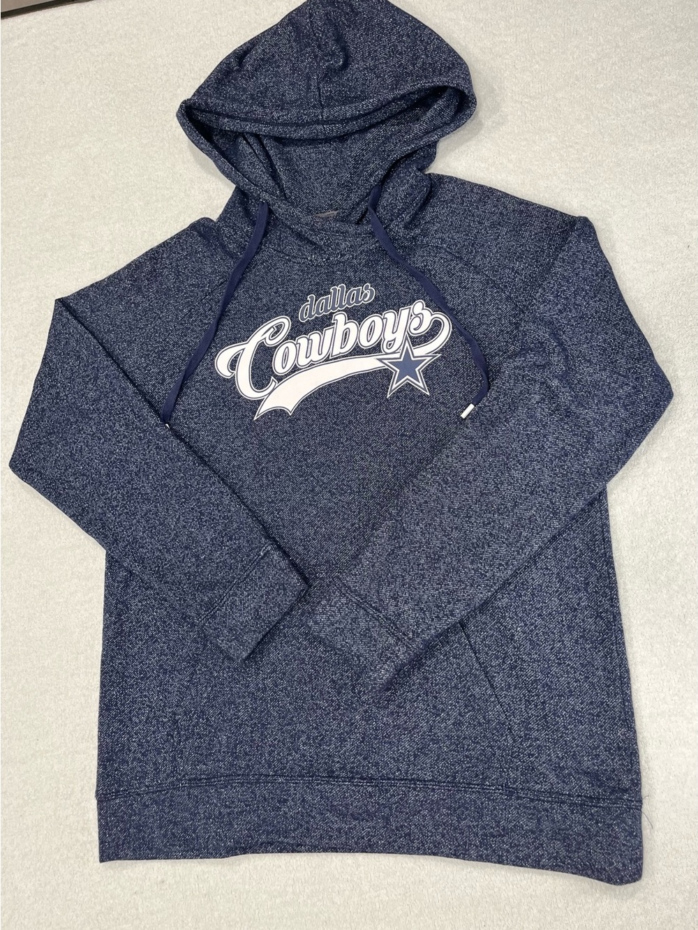 NFL Dallas Cowboys Navy Sparkly Hooded Sweatshirt